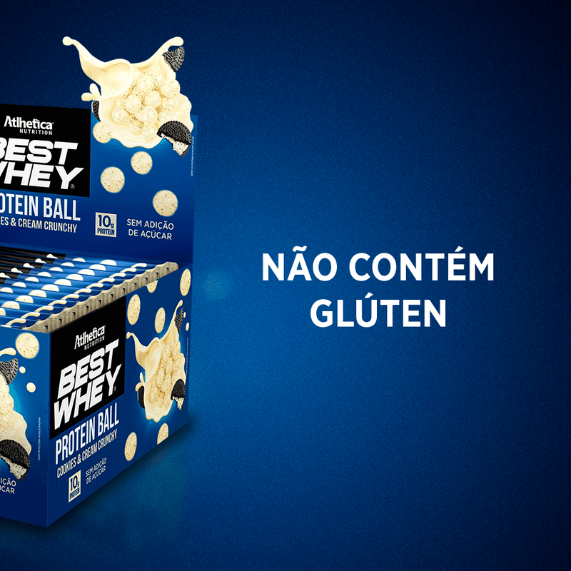 Best Whey Protein Ball Cookies &amp; Cream Crunchy: Delícia e Nutrição em Cada Mordida Gvitta Store
