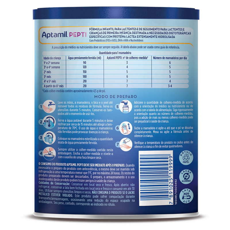 Aptamil Pepti 400g: Suporte Nutricional Especializado para Bebês com Alergia ao Leite de Vaca Gvitta Store