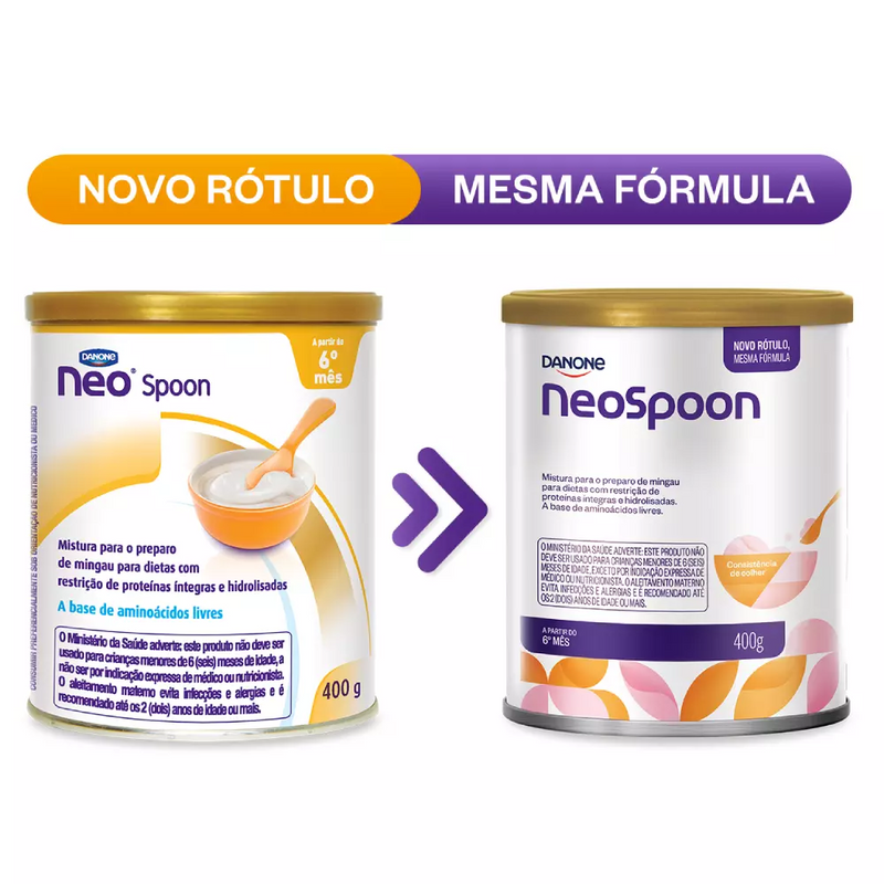 NeoSpoon 400g: Papinha Nutricional e Segura para Bebês com Alergia Alimentar Gvitta Store