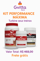 Kit Performance Máxima – Whey Fort 3W (900g) Creatine Vitafor (300g) Creafort Vitafor (300g) Gvitta Store