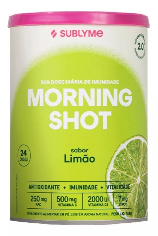 Morning Shot 2.0 Limão 144g: Energia e Vitalidade para Começar o Dia Gvitta Store