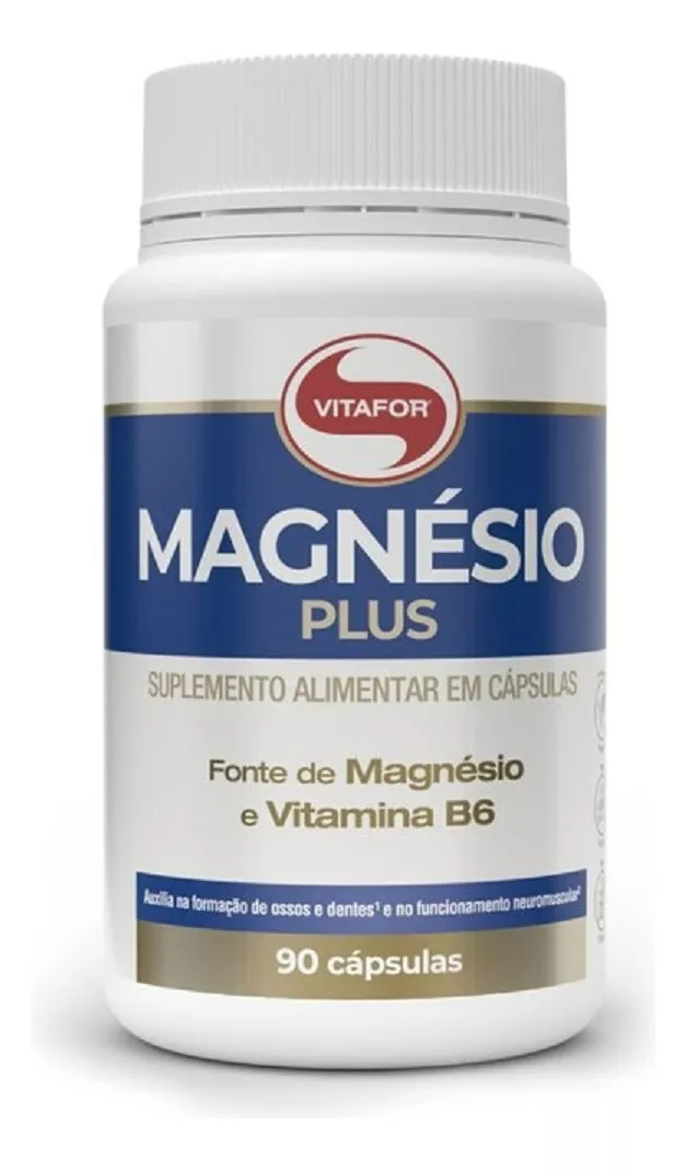 Magnésio Plus 90 Cápsulas - Vitafor: Saúde Óssea e Muscular Otimizada Gvitta Store