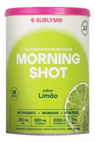 Morning Shot 2.0 Sublyme 144g – 24 Doses: Potencialize Sua Imunidade Diária Gvitta Store