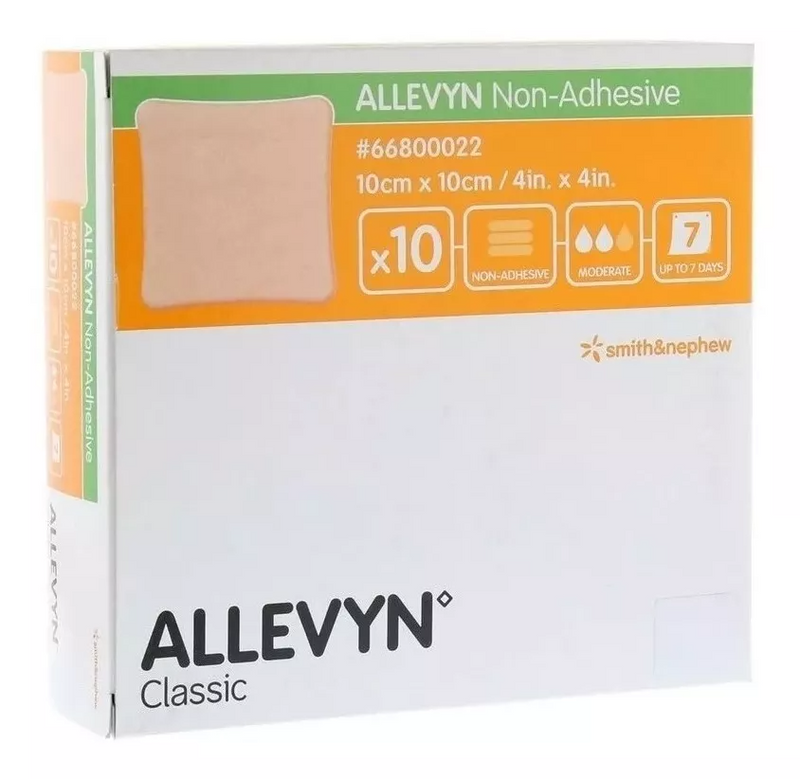 ALLEVYN Non-Adhesive 10x10 cm: Conforto e Cicatrização Avançados para Cuidados com Feridas Gvitta Store