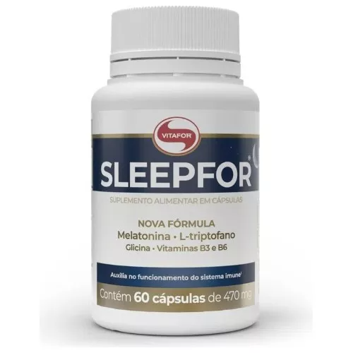 SleepFor 30 Cápsulas - Vitafor: Uma Solução Natural para o Sono e o Bem-estar Gvitta Store