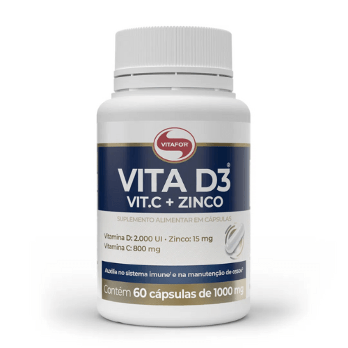 VITA D3 + VITA C + ZINCO: O Trio Poderoso para Sua Imunidade e Saúde Geral Gvitta Store