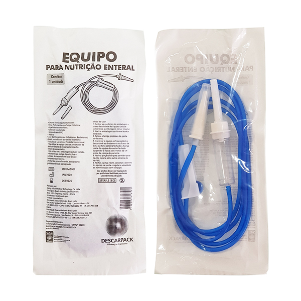 Equipo Macrogotas para Dieta Enteral Descarpack com Ponta Fina: Segurança e Precisão na Nutrição Enteral Gvitta Store