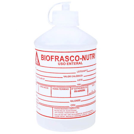 Frasco para Dieta Enteral Descartável Bio Base 300ml: Essencial para Nutrição Enteral Gvitta Store