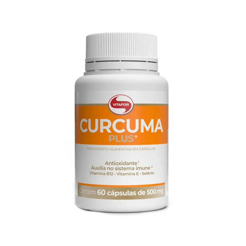 Cúrcuma Plus 60 Cápsulas - Vitafor: Saúde e Bem-estar em Cada Dose Gvitta Store