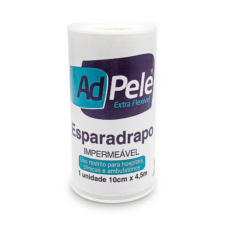 Esparadrapo Adpele 10cm x 4,5m: Fixação Forte e Confiável para Cuidados Médicos Gvitta Store
