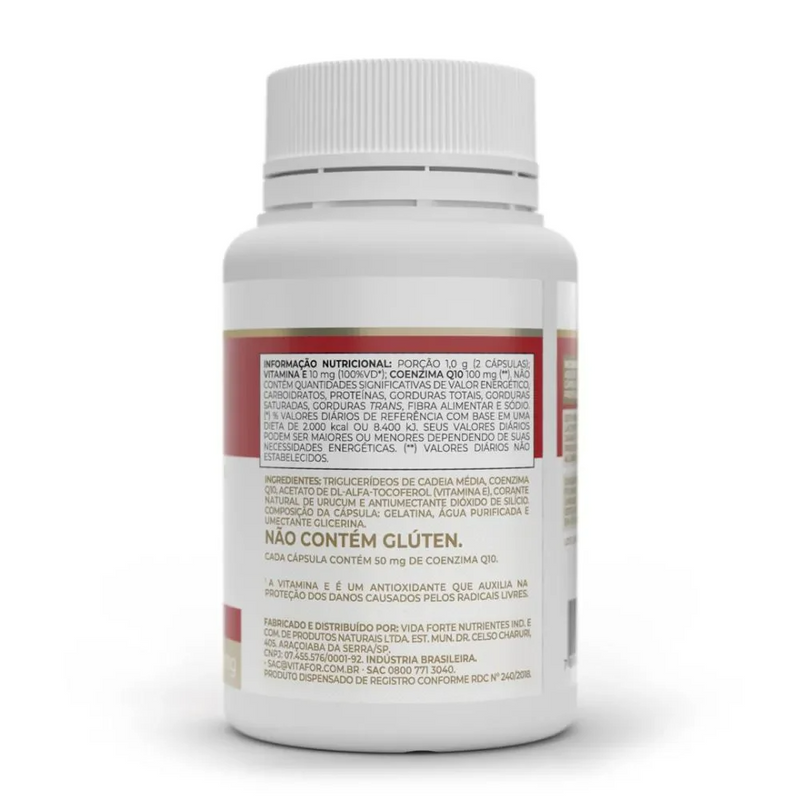 Coenzima Q10 60 Cápsulas - Vitafor: Suplementação Antioxidante e Energética Gvitta Store