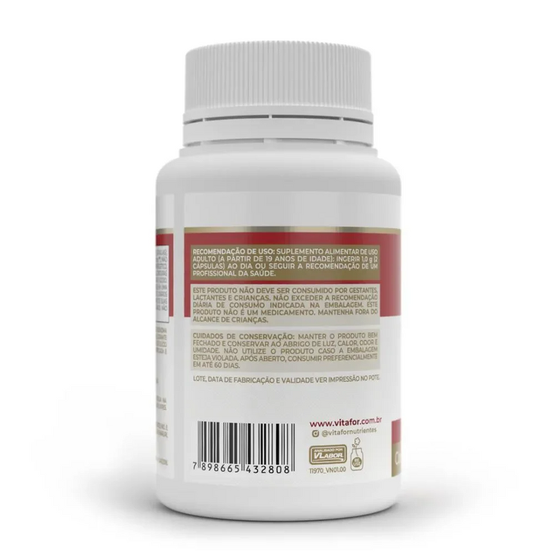 Coenzima Q10 60 Cápsulas - Vitafor: Suplementação Antioxidante e Energética Gvitta Store