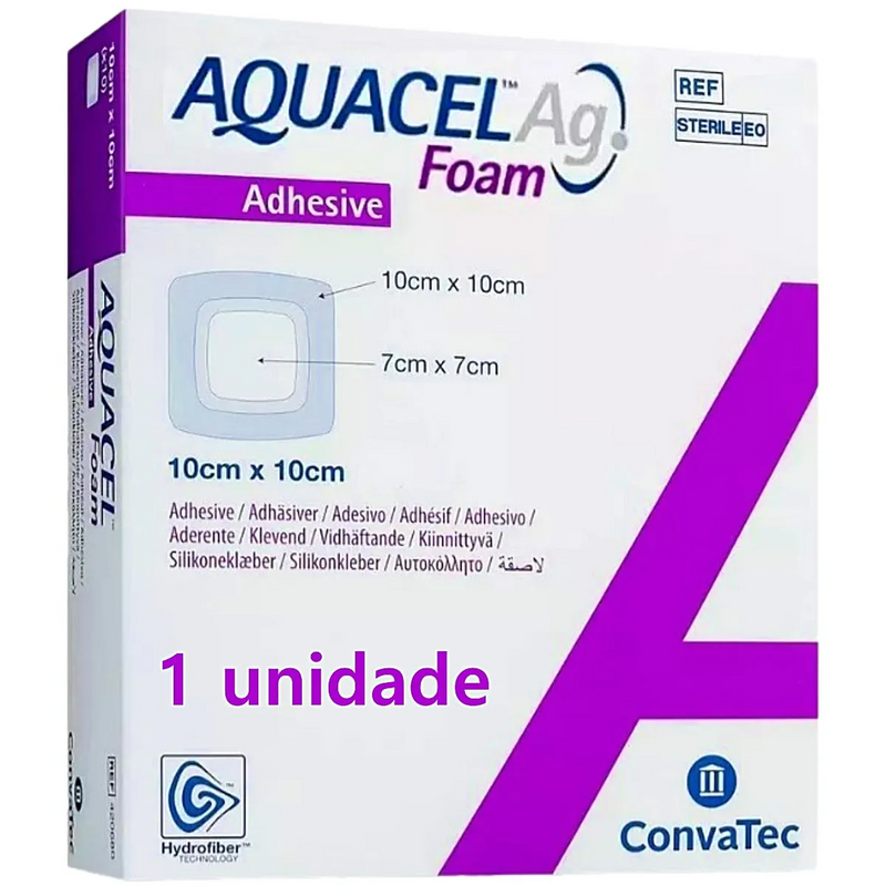 Aquacel AG Foam Adesivo 10 x 10 cm: Inovação e Proteção Antimicrobiana em Um Curativo de Espuma Gvitta Store