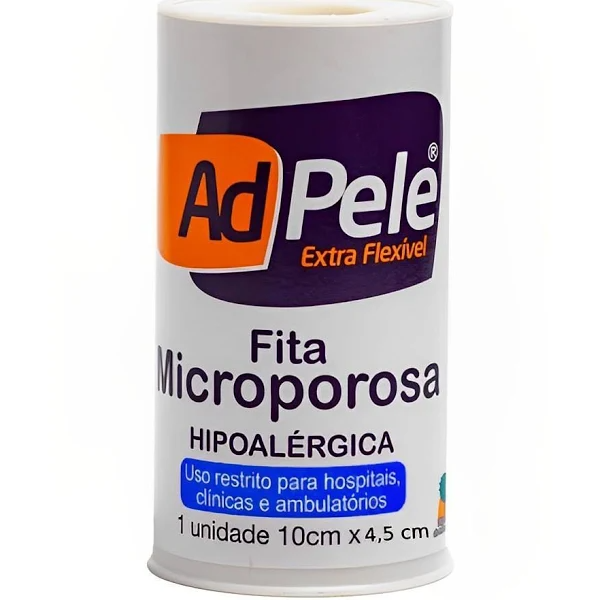 Fita Microporosa Adpele 10cm x 4,5m: Fixação Delicada e Segura para Todos os Tipos de Pele Gvitta Store