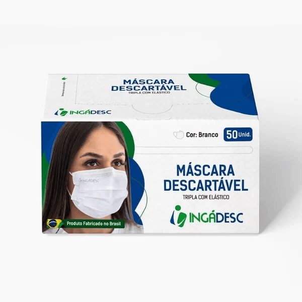 Máscaras Descartáveis com 50 Unidades: Proteção e Conforto Gvitta Store