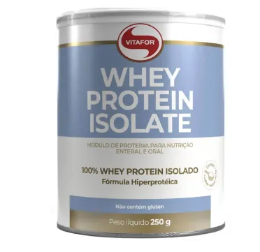 Whey Protein Isolate 250g - Vitafor: Suplementação Premium para Performance e Saúde Gvitta Store